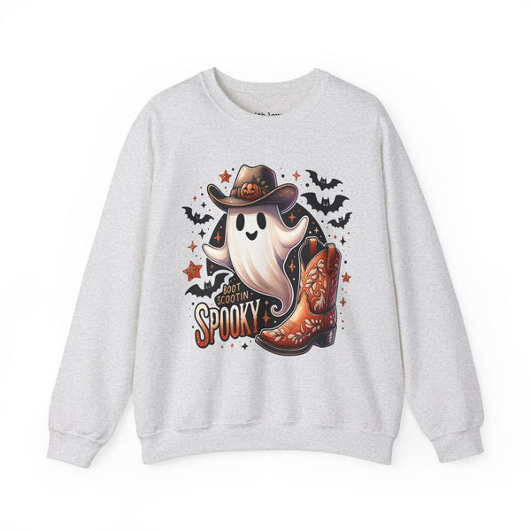 Boot Scootin Spooky Western Halloween Unisex Heavy Blend Crewneck Sweatshirt