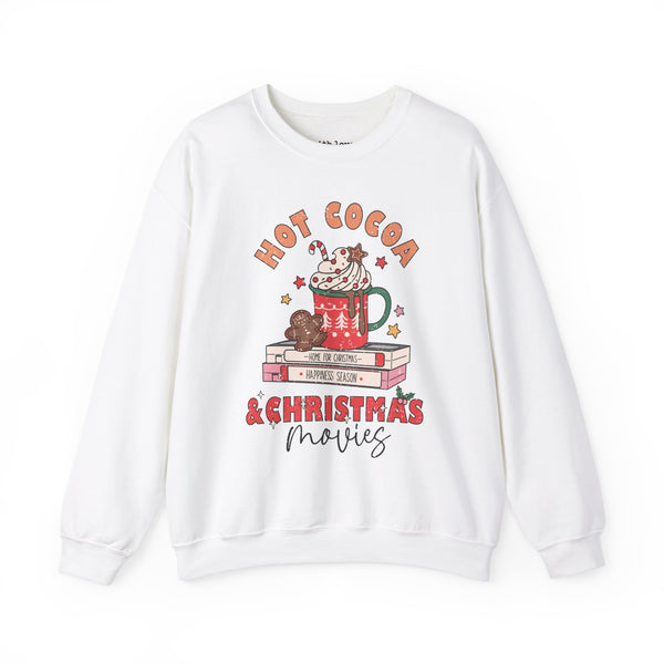 Hot Cocoa and Christmas Movies Unisex Heavy Blend Crewneck Sweatshirt