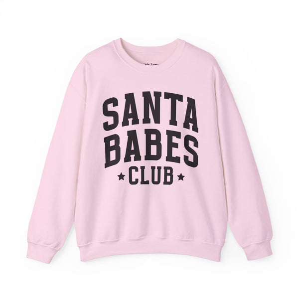 Santa Babes Club Christmas Unisex Heavy Blend Crewneck Sweatshirt