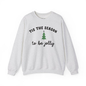 Tis the Season to Be Jolly Christmas Unisex Heavy Blend Crewneck Sweatshirt