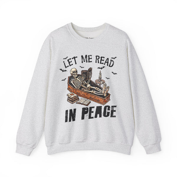 Let Me Read in Peace Unisex Heavy Blend Crewneck Sweatshirt