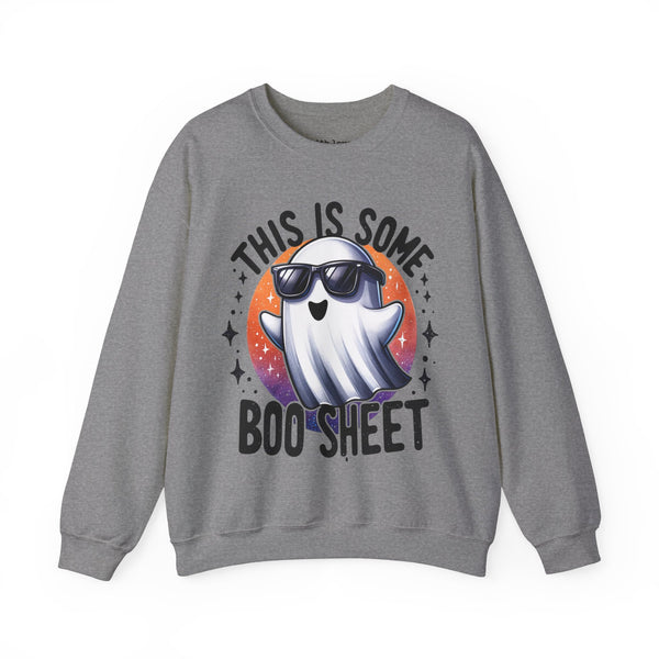 This is Some Boo Sheet Ghost Halloween Unisex Heavy Blend Crewneck Sweatshirt