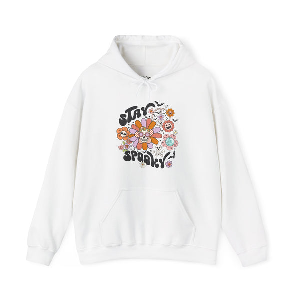 Stay Spooky Floral Halloween Unisex Heavy Blend Hooded Sweatshirt