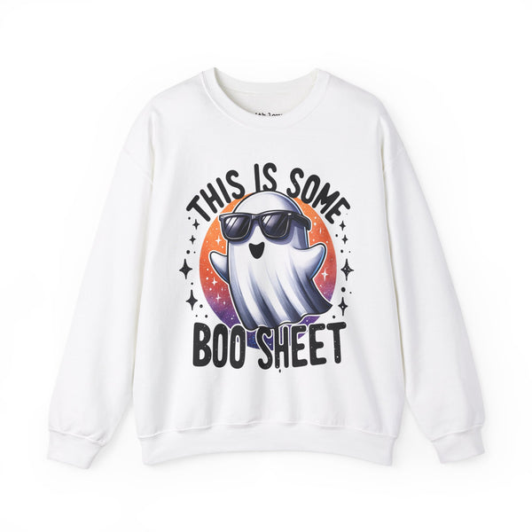 This is Some Boo Sheet Ghost Halloween Unisex Heavy Blend Crewneck Sweatshirt