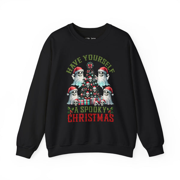 Have Yourself a Spooky Christmas Ghost Unisex Heavy Blend Crewneck Sweatshirt