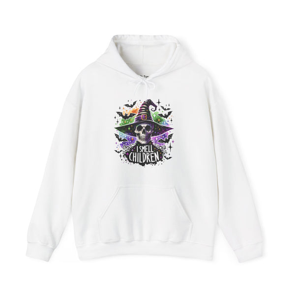 I Smell Children Hocus Pocus Skeleton Witch Halloween Unisex Heavy Blend Hooded Sweatshirt