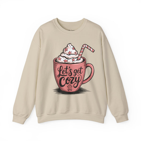 Let’s Get Cozy Holiday Christmas Unisex Heavy Blend Crewneck Sweatshirt