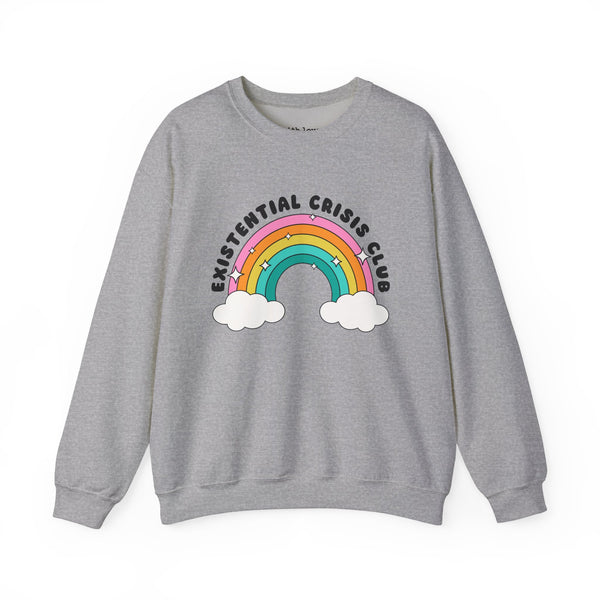 Existential Crisis Club Rainbow Unisex Heavy Blend Crewneck Sweatshirt