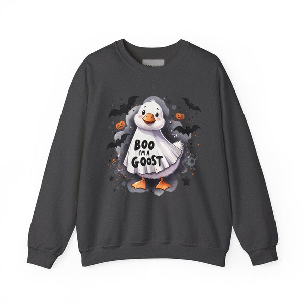 Boo I’m a Goost Halloween Unisex Heavy Blend Crewneck Sweatshirt