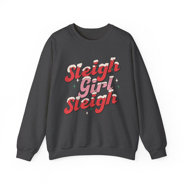 Sleigh Girl Sleigh Christmas Unisex Heavy Blend Crewneck Sweatshirt