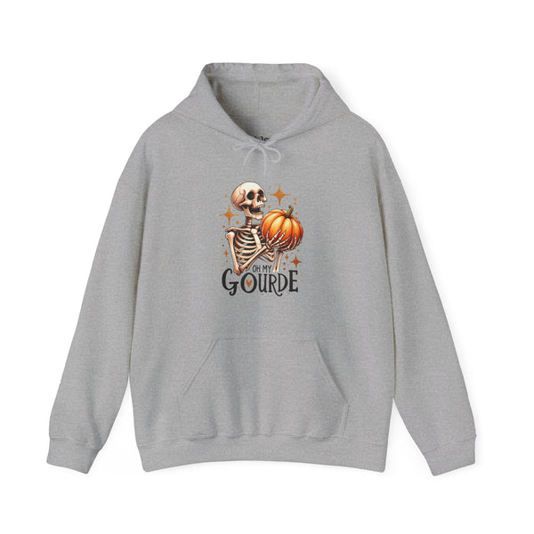 Oh My Gourde Skeleton Pumpkin Fall Unisex Heavy Blend Hooded Sweatshirt