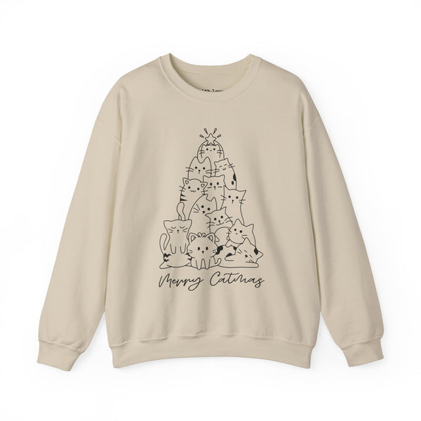 Merry Catmas Christmas Unisex Heavy Blend Crewneck Sweatshirt