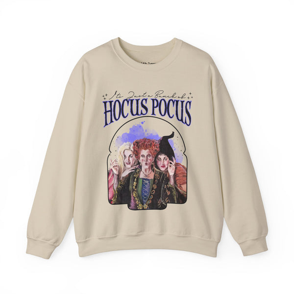 It’s Just a Bunch of Hocus Pocus Halloween Unisex Heavy Blend Crewneck Sweatshirt