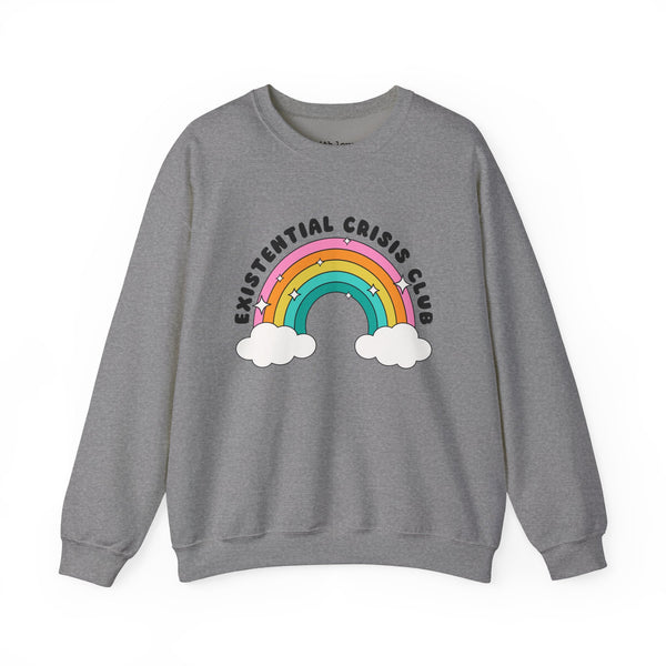 Existential Crisis Club Rainbow Unisex Heavy Blend Crewneck Sweatshirt