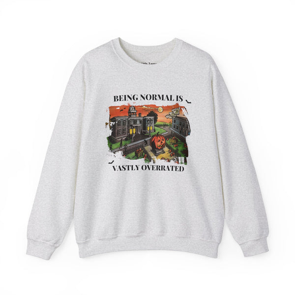 Being Normal is Vastly Overrated Halloween Unisex Heavy Blend Crewneck Sweatshirt