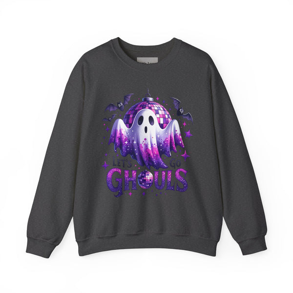 Let’s Go Ghouls Disco Ghost Halloween Unisex Heavy Blend Crewneck Sweatshirt