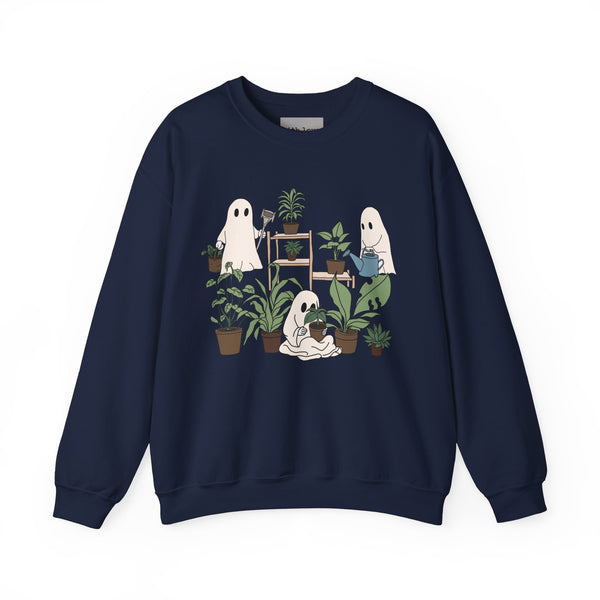 Ghosty Gardeners Halloween Plants Unisex Heavy Blend Crewneck Sweatshirt