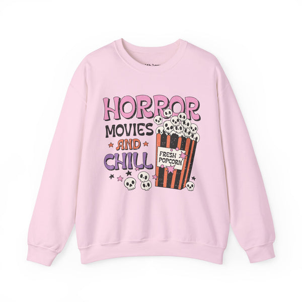 Horror Movies and Chill Unisex Heavy Blend Crewneck Sweatshirt