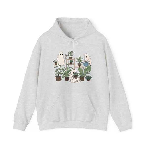 Ghosty Gardeners Halloween Plants Unisex Heavy Blend Hooded Sweatshirt