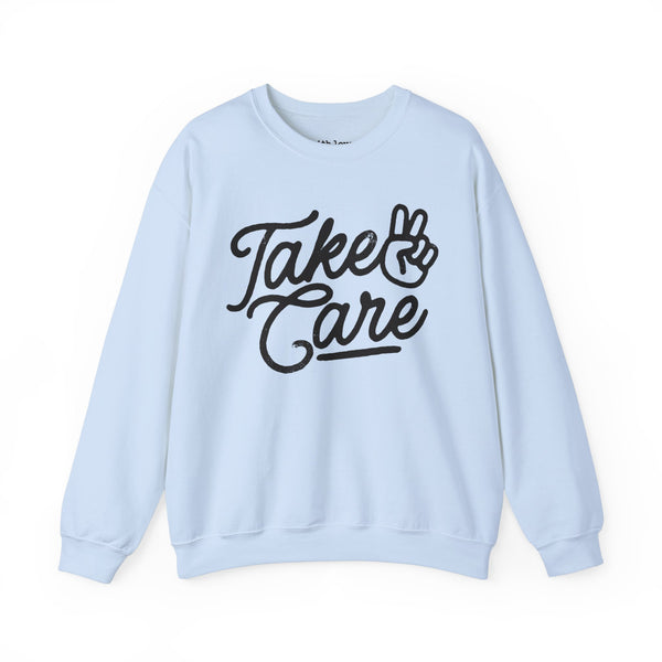 Take Care Peace Unisex Heavy Blend Crewneck Sweatshirt