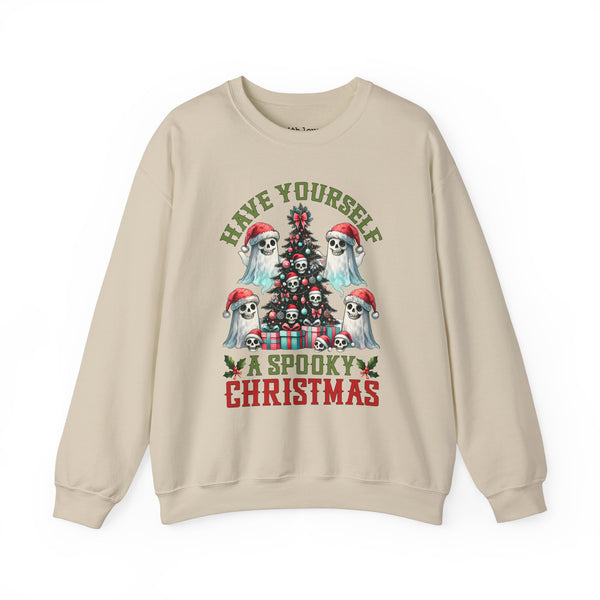 Have Yourself a Spooky Christmas Ghost Unisex Heavy Blend Crewneck Sweatshirt