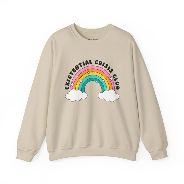 Existential Crisis Club Rainbow Unisex Heavy Blend Crewneck Sweatshirt