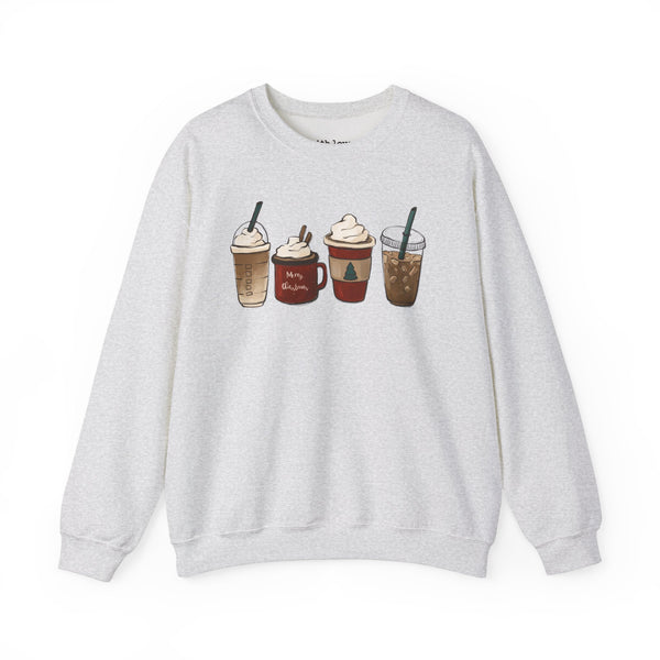 Christmas Coffees Unisex Heavy Blend Crewneck Sweatshirt