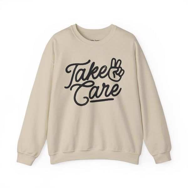 Take Care Peace Unisex Heavy Blend Crewneck Sweatshirt