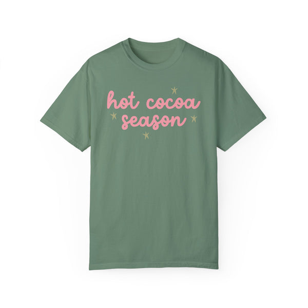 Hot Cocoa Season Christmas Winter Comfort Colors Unisex Garment-Dyed T-shirt