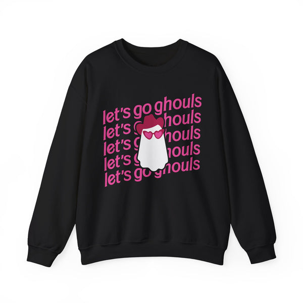 Let’s Go Ghouls Cowgirl Ghost Halloween Unisex Heavy Blend Crewneck Sweatshirt