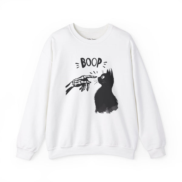 Boop Cat Skeleton Unisex Heavy Blend Crewneck Sweatshirt