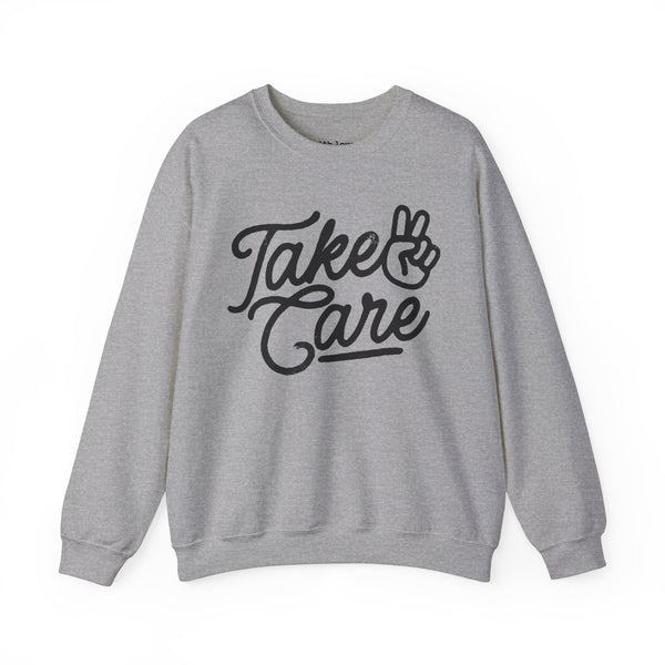 Take Care Peace Unisex Heavy Blend Crewneck Sweatshirt