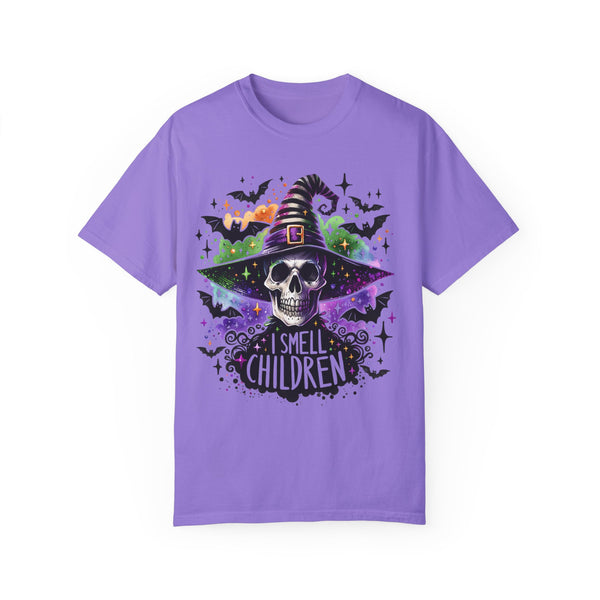 I Smell Children Hocus Pocus Skeleton Witch Comfort Colors Unisex Garment-Dyed T-shirt