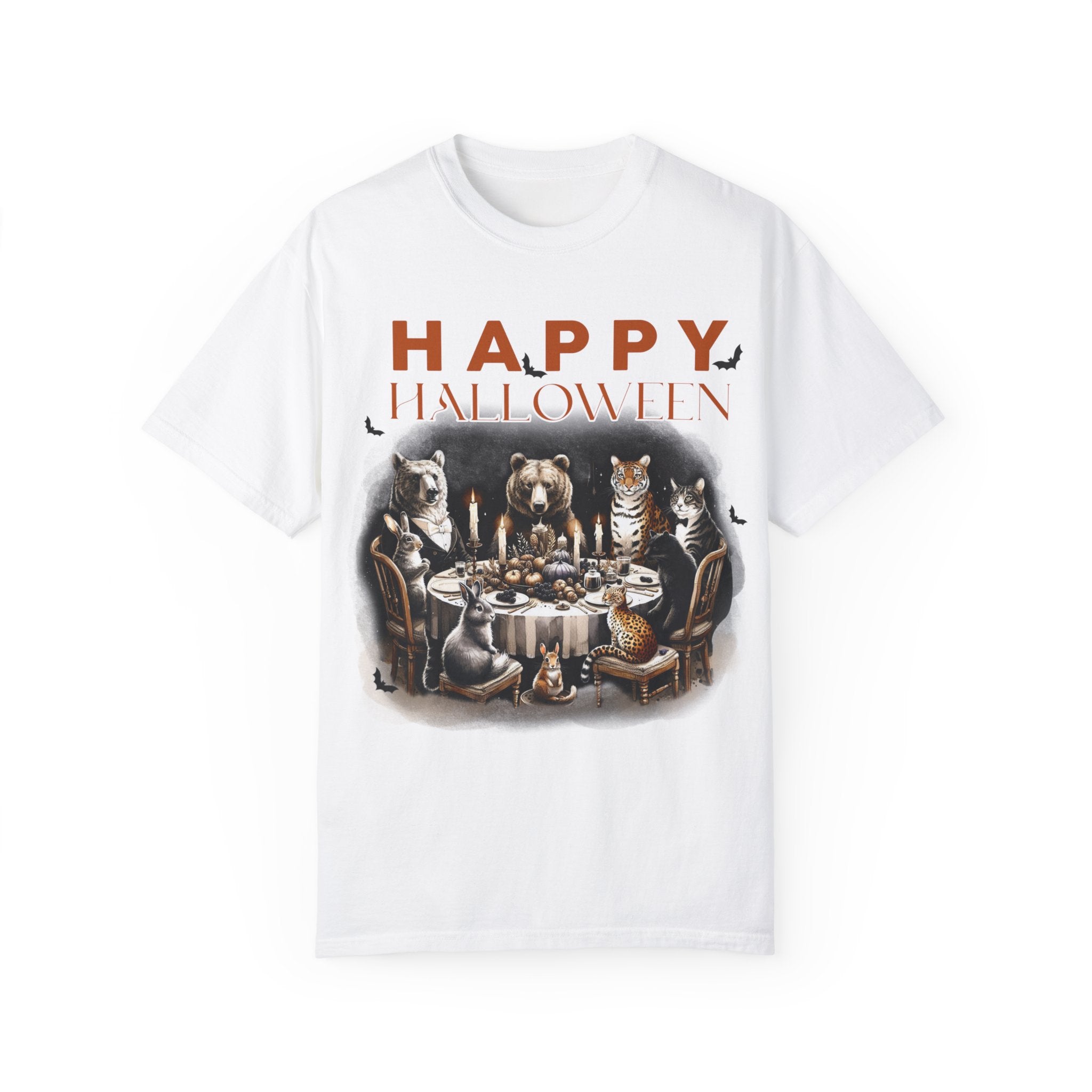 Happy Halloween Animals Comfort Colors Unisex Garment-Dyed T-shirt