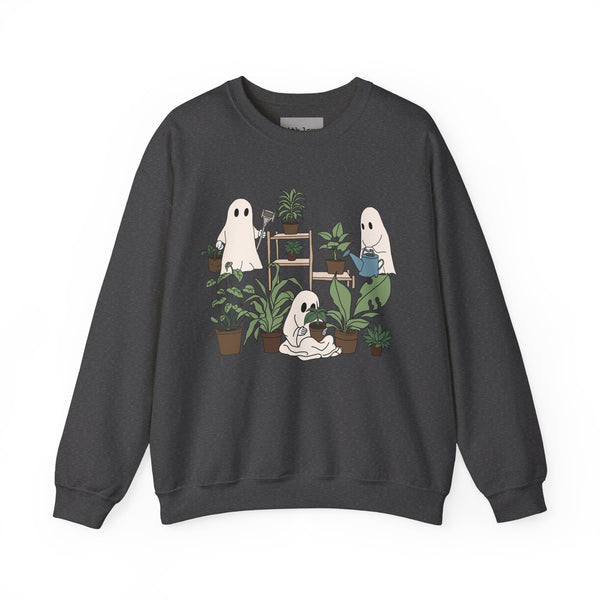 Ghosty Gardeners Halloween Plants Unisex Heavy Blend Crewneck Sweatshirt