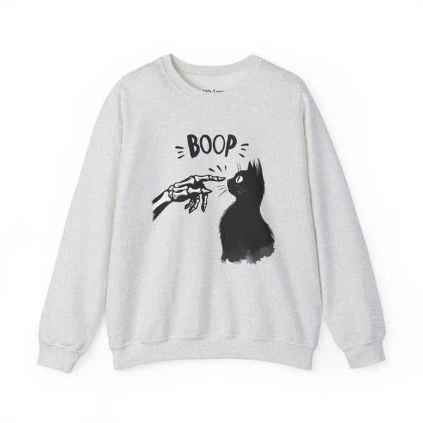 Boop Cat Skeleton Unisex Heavy Blend Crewneck Sweatshirt