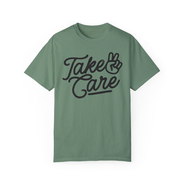 Take Care Grunge Oversized Comfort Colors Unisex Garment-Dyed T-shirt