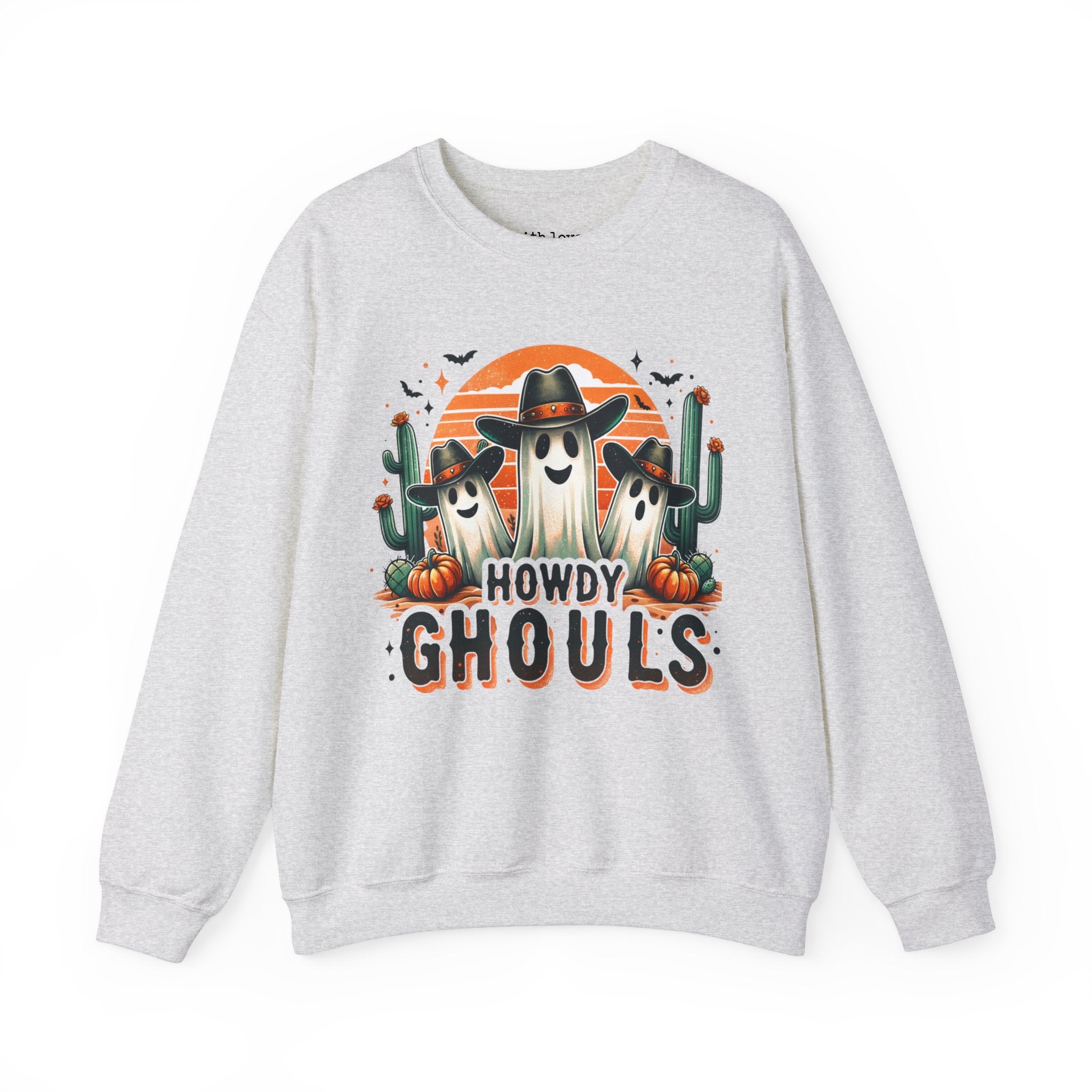 Howdy Ghouls Western Halloween Unisex Heavy Blend Crewneck Sweatshirt