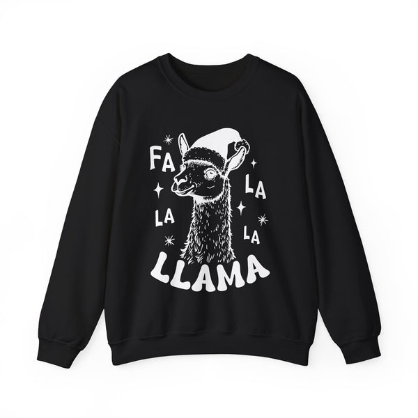 Fa La La Llama Christmas Unisex Heavy Blend Crewneck Sweatshirt