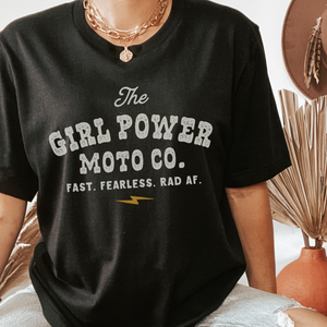Girl Power Moto Co. Fast, Fearless, Rad AF Badass Bella Canvas Unisex Short Sleeve Tee