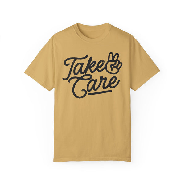 Take Care Grunge Oversized Comfort Colors Unisex Garment-Dyed T-shirt