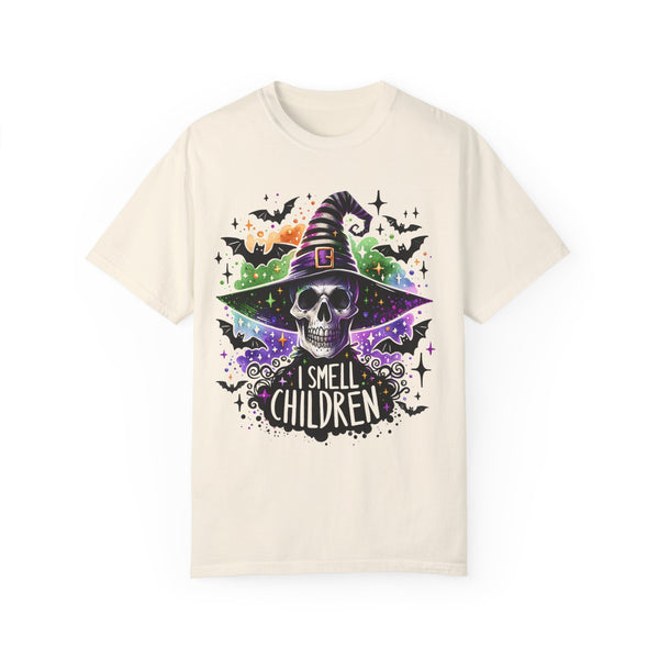 I Smell Children Hocus Pocus Skeleton Witch Comfort Colors Unisex Garment-Dyed T-shirt