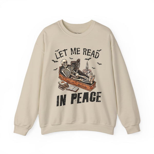 Let Me Read in Peace Unisex Heavy Blend Crewneck Sweatshirt