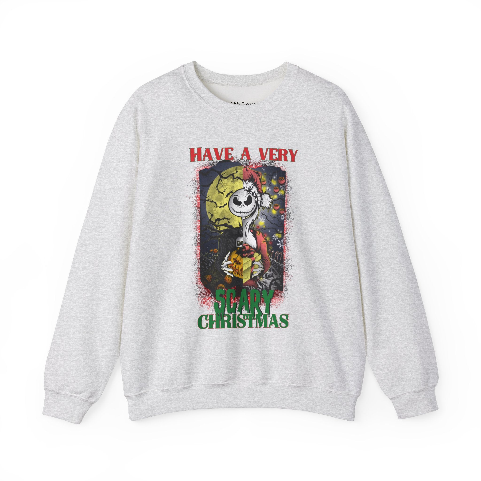 Have a Very Scary Christmas Skeleton Unisex Heavy Blend Crewneck Sweatshirt