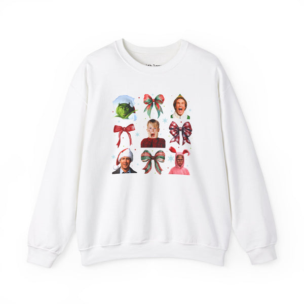 Christmas Movies Coquette Unisex Heavy Blend Crewneck Sweatshirt