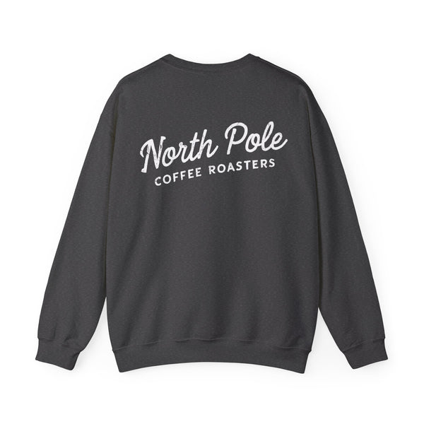 North Pole Coffee Roasters Christmas Skeleton Unisex Heavy Blend Crewneck Sweatshirt