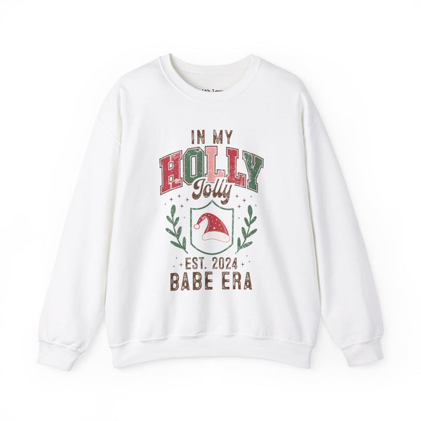 In My Holly Jolly Babe Christmas Unisex Heavy Blend Crewneck Sweatshirt