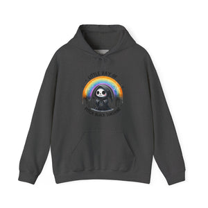 Little Ray of Pitch Black Sunshine Grim Reaper Unisex Heavy Blend Hooded Sweatshirt