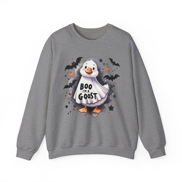 Boo I’m a Goost Halloween Unisex Heavy Blend Crewneck Sweatshirt