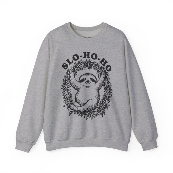 Slo Ho Ho Sloth Christmas Unisex Heavy Blend Crewneck Sweatshirt